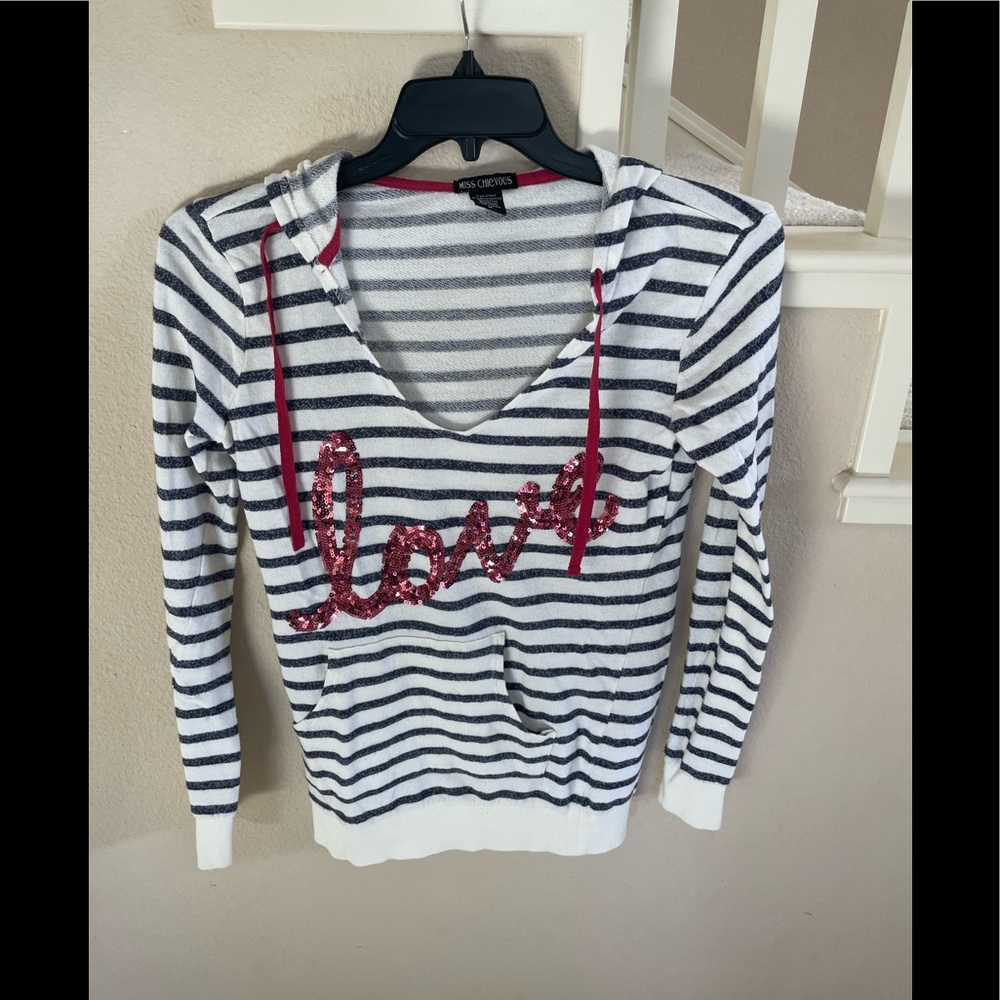 Miss Chievous Love💕 long sleeve with sequins